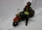 MAN ON MOTOCYCLE FIGURINE