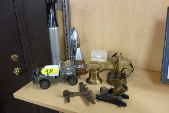 (9) PIECES MILITARY COLLECTIBLES: