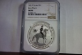 NGC GRADED MS69 2021-P TUVALU SILVER $1 JOHN WAYNE COIN