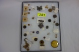 LARGE LOT OF MILITARY MEDALS & BADGES INCLUDING