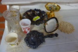8 PIECES COLLECTIBLE VINTAGE GLASS: