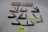 (9) CASE FOLDING KNIVES