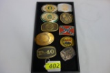 (10) ASSORTED BELT BUCKLES