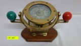 BRASS GIMBLED MARINE SHIP COMPASS