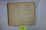 MILITARY LAW BOOK 1820