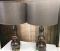 (2) GLASS ACCENT LAMPS