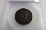 SEGS GRADED VF35+ 1798 2ND HAIR STYLE LARGE ONE CENT COIN