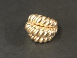 14KT GOLD ROPE RING