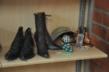 (2) PAIR ANTIQUE SHOES,  & OTHERS