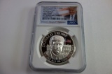 NGC GRADED PF70 ULTRA CAMEO HIGH RELIEF DONALD TRUMP 2020 SILVER COIN