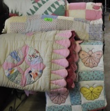 5 QUILTS: (4) ARE MACHINE STITCHED, (1) HAND STITCHED