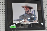 CLINT EASTWOOD FRAMED AUTOGRAPHED PHOTO WITH COA