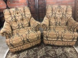 PAIR OF BENTLEY CHURCHILL UPHOLSTERED OCCASIONAL CHAIRS