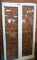PAIR OF LEADED GLASS PANELS