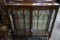 ANTIQUE GLASS AND WOOD DISPLAY CASE