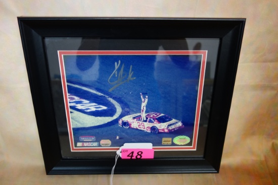 SIGNED KEVIN HARVICK NASCAR PHOTO WITH COA