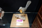 WESTERN MEADOWLARK BY JJ FOX, ON WOOD AND PLAQUE