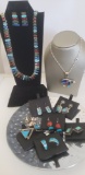 STERLING NATIVE AMERICAN JEWELRY COLLECTION: