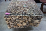 HAND CRAFTED DRIFTWOOD TABLE FROM SANTA FE NM WITH GLASS TOP