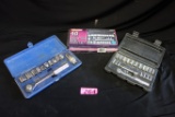 MISCELLANEOUS BOX OF (3) COMPLETE DRIVE SOCKET SETS