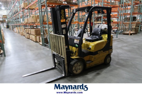 2006 Yale GLC050VXNURE085 4,800 Lb. Capacity LP Type Fork Lift
