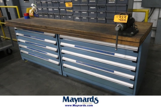 Rousseau 96" x 29.5" Butcher Block Work Bench