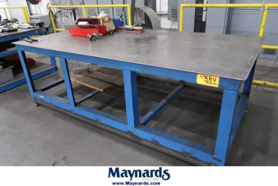 96" x 49.5" x 32" Heavy Duty Steel Table