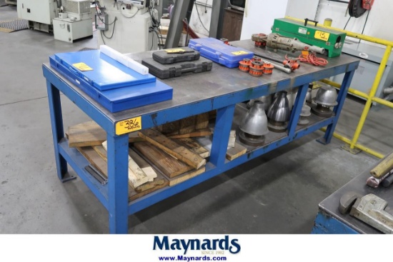 96" x 36" x 34" Heavy Duty Steel Table