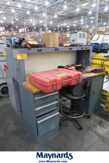 60" x 30" Butcher Block Top Work Bench