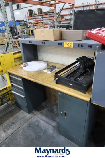 60" x 30" Butcher Block Top Work Bench