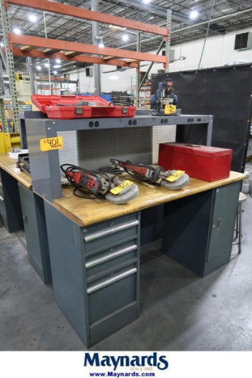 60" x 30" Butcher Block Top Work Bench