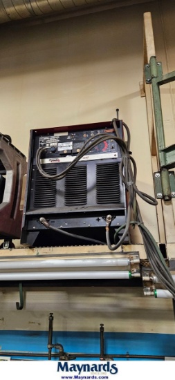 LINCOLN ELECTRIC IDEALARC CV 400 INDUSTRIAL CONSTANT VOLTAGE DC WELDER, W/ WIRE FEEDER