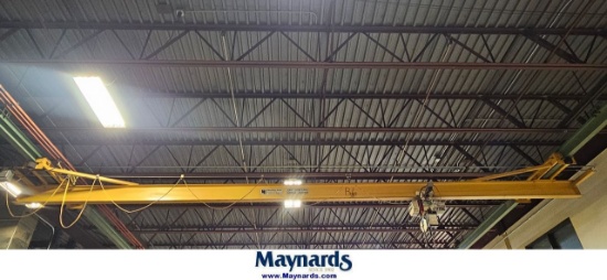MINNESOTA CRANE CORP. 2,000 LB CRANE, W/ 1 TON COFFING HOIST