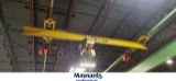 1 TON CRANE W/ 1/2 TON COFFING HOIST