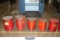 LOT OF (5) ASSORTED FLAMMABLE LIQUID WASTE CANS