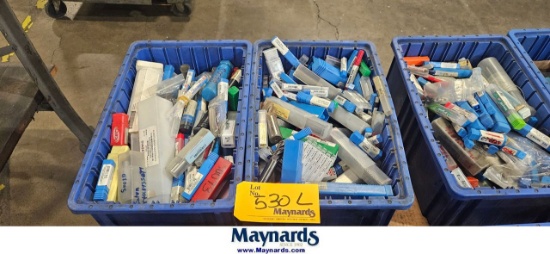 LOT OF (2) ASSORTED HIGH SPEED DRILL BITS / END MILLS