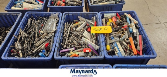 LOT OF (2) ASSORTED HIGH SPEED DRILL BITS / END MILLS