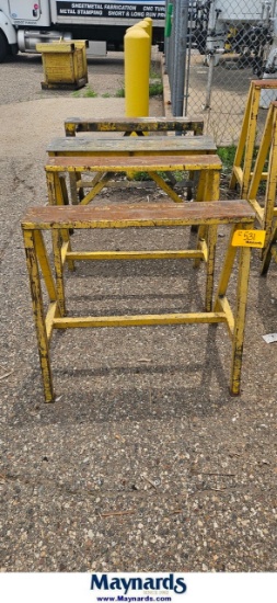 LOT OF (4) SAW HORSES