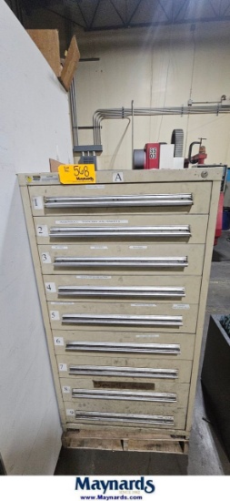 STANLEY VIDMAR (9) DRAWER STORAGE CABINET