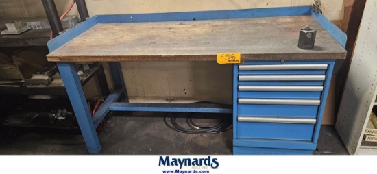 (5) DRAWER LISTA WOOD TOP WORK BENCH