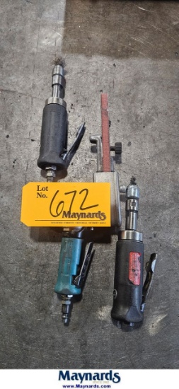 LOT OF (4)  DYNABRADE AIR DIE GRINDERS
