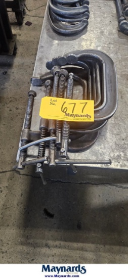 LOT OF (4) C-CLAMPS