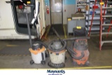 LOT OF (3) ASSORTED RIGID WET/DRY SHOP VACS