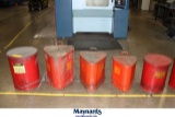 LOT OF (5) ASSORTED FLAMMABLE LIQUID WASTE CANS