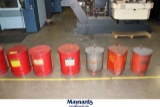 LOT OF (6) ASSORTED FLAMMABLE LIQUID WASTE CANS