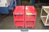 LOT OF (2) US GENERAL METAL CARTS
