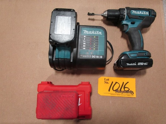 Makita XFD10 18V LTX Cordless VS Drill with Batteries and Charging Base
