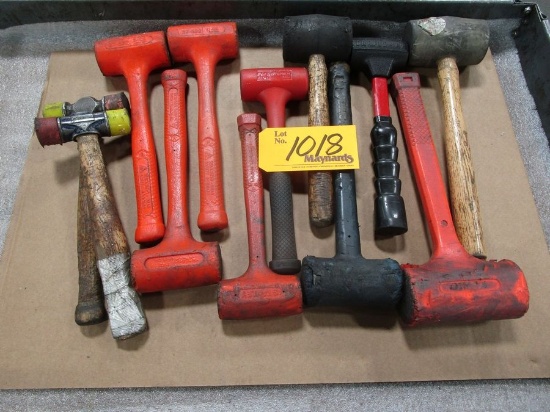 Lot of (12) Dead Blow Hammers