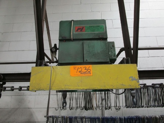 Rapid Line Mono Rail System, Approx.. 375', Chain Cleaners, Drive Units
