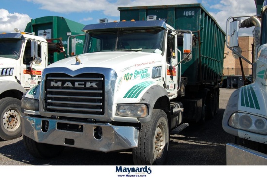 2022 Mack Model GR64B Roll-Off Truck with Roll Off Dumpster(Truck #107)
